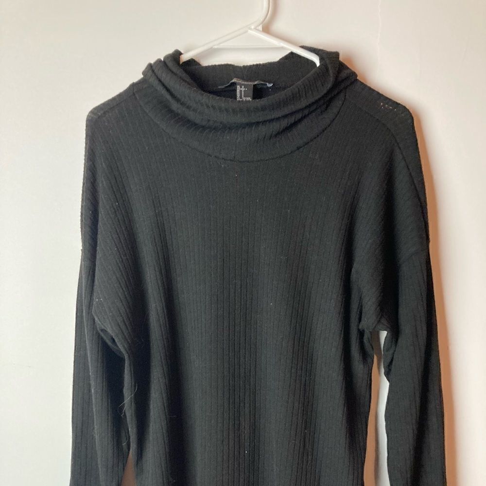 Black cowl neck